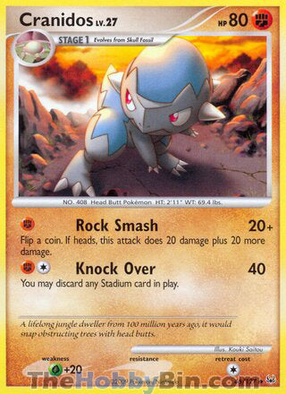 Cranidos #46/127 Uncommon - Platinum Pokemon card