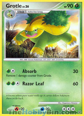 Grotle #49/127 Uncommon - Platinum Pokemon card
