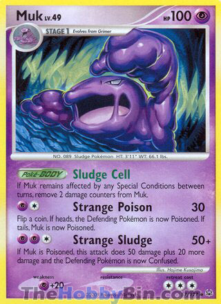 Muk #57/127 Uncommon - Platinum Pokemon card