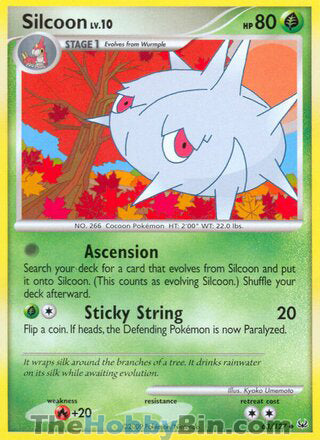 Silcoon #63/127 Uncommon - Platinum Pokemon card