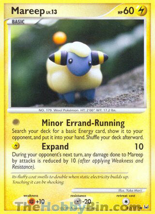 Mareep #82/127 Common - Platinum Pokemon card