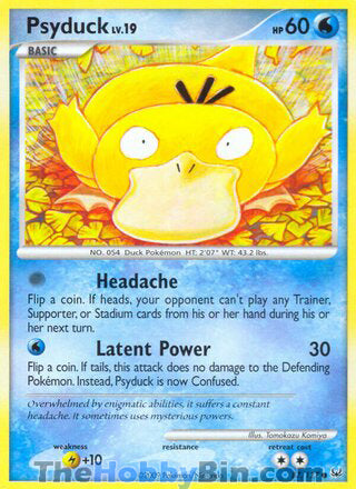Psyduck #87/127 Common - Platinum Pokemon card