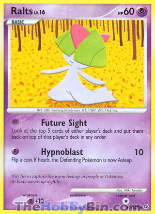 Ralts #89/127 Common - Platinum Pokemon card