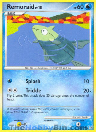 Remoraid #90/127 Common - Platinum Pokemon card