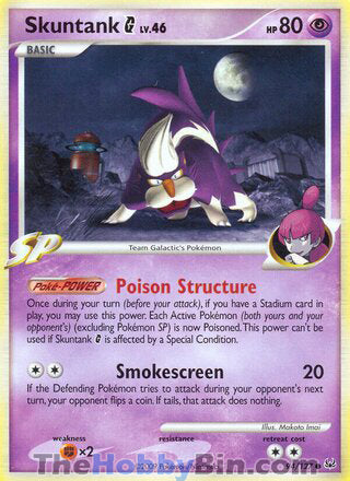 Skuntank G #94/127 Common - Platinum Pokemon card