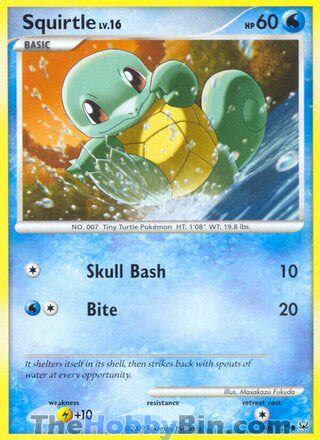 Squirtle #96/127 Common - Platinum Pokemon card