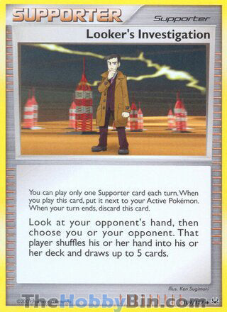 Looker's Investigation #109/127 Uncommon - Platinum Pokemon card