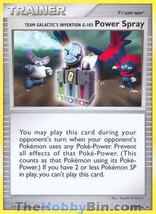 Team Galactic's Invention G-103 Power Spray #117/127 Uncommon - Platinum Pokemon card