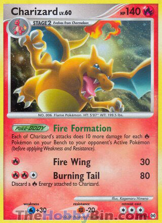 Charizard Platinum Arceus Holo Rare #1/99