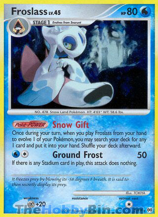 Froslass Platinum Arceus Holo Rare #2/99