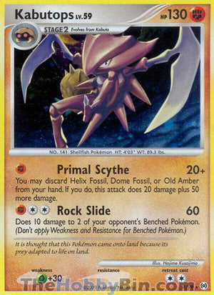 0004 Kabutops Holo Rare Arceus