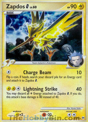 0012 Zapdos G Holo Rare Arceus