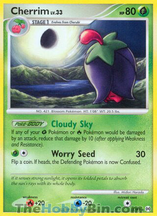 Cherrim #15/99 Rare - Platinum Arceus Pokemon card