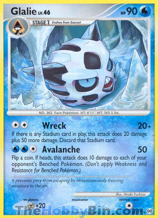Glalie #18/99 Rare - Platinum Arceus Pokemon card