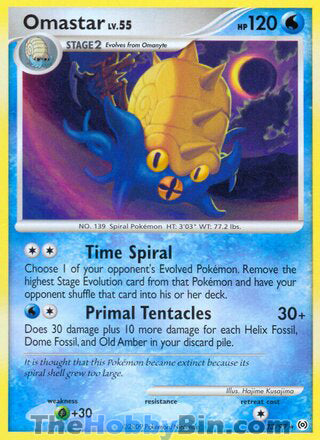 Omastar Platinum Arceus Rare #23/99