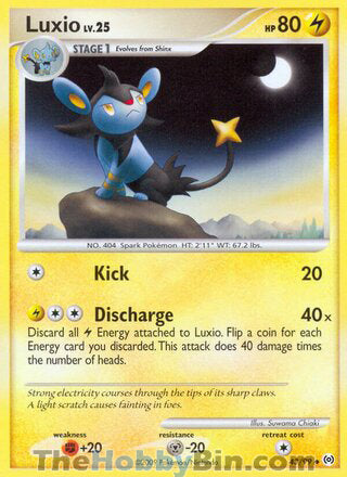 Luxio Platinum Arceus Uncommon #43/99