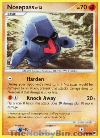 Nosepass Platinum Arceus Common #69/99