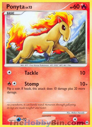 Ponyta #72/99 Common - Platinum Arceus Pokemon card