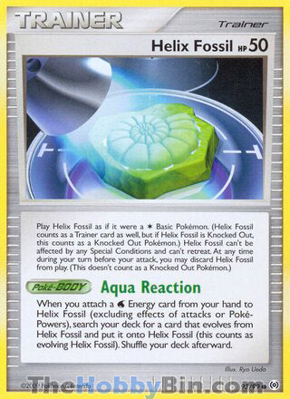 Helix Fossil Platinum Arceus Common #93/99