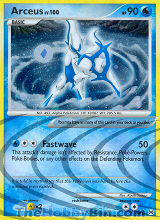 Arceus #AR4 Holo Rare - Platinum Arceus Pokemon card