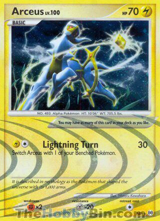 Arceus Platinum Arceus Holo Rare #AR6