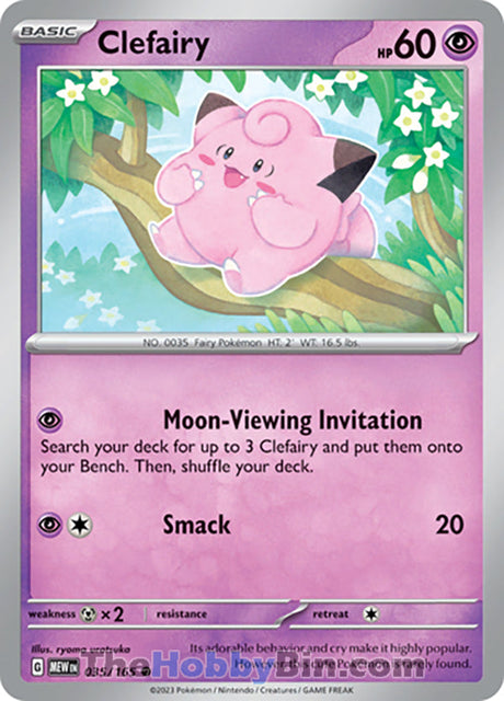 Clefairy Pokemon 151 Common #035/165