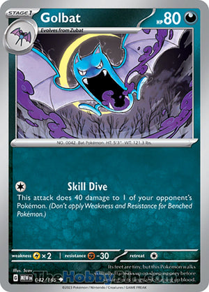 0042 Golbat Uncommon Pokemon 151