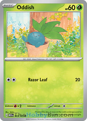 0043 Oddish Common Pokemon 151
