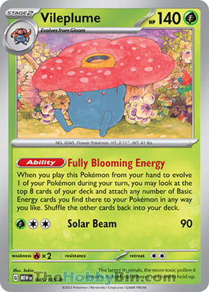0045 Vileplume Rare Pokemon 151