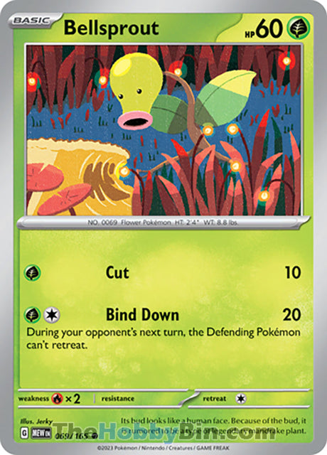 Bellsprout Pokemon 151 Common #069/165