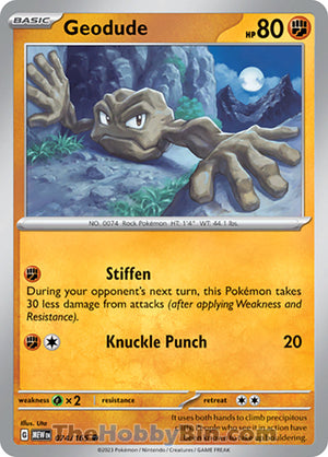 0074 Geodude Common Pokemon 151