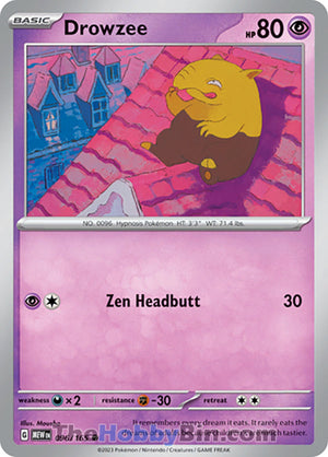 0096 Drowzee Common Pokemon 151