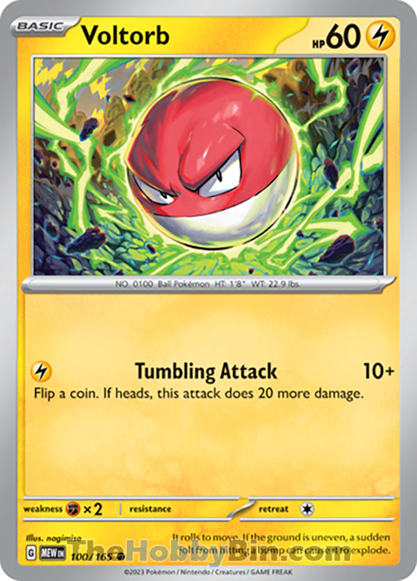 Voltorb #100/165 Common - Pokemon 151 Pokemon card