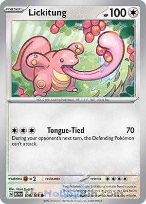 0108 Lickitung Common Pokemon 151