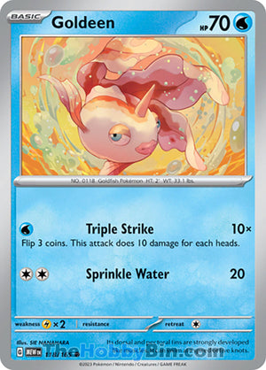 0118 Goldeen Common Pokemon 151