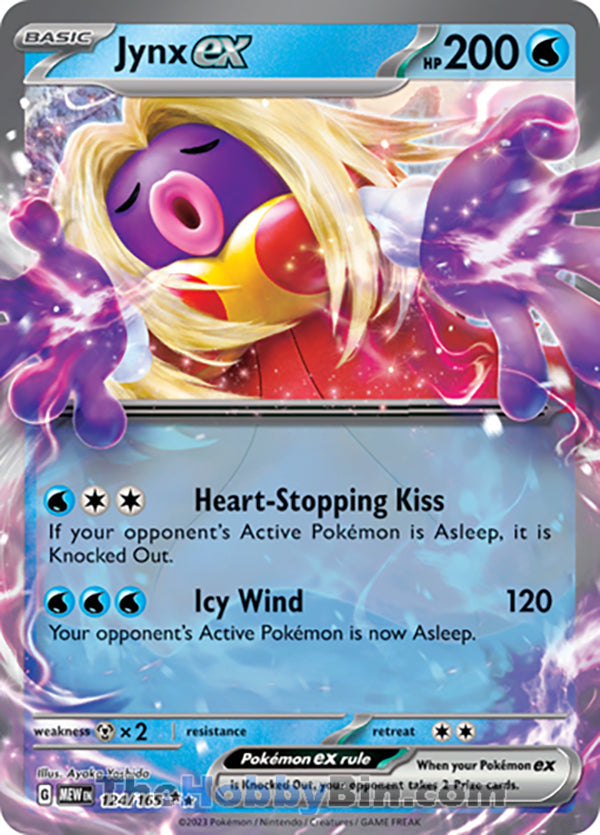 Jynx ex #124/165 Double Rare - Pokemon 151 Pokemon card