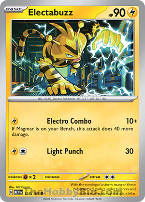 0125 Electabuzz Common Pokemon 151