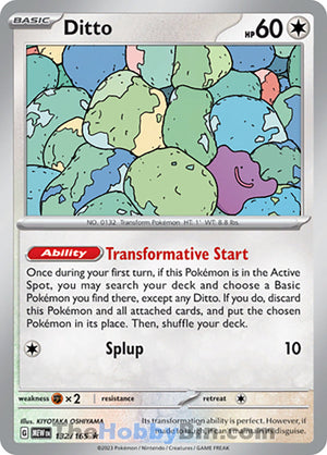 0132 Ditto Rare Pokemon 151