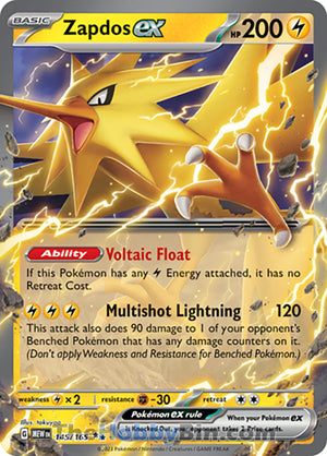 0145 Zapdos ex Double Rare Pokemon 151