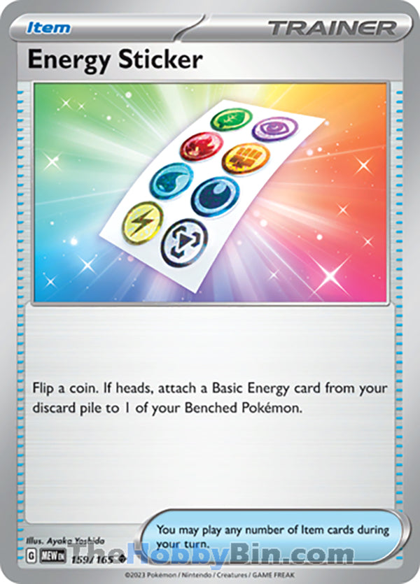 Energy Sticker Pokemon 151 Uncommon #159/165