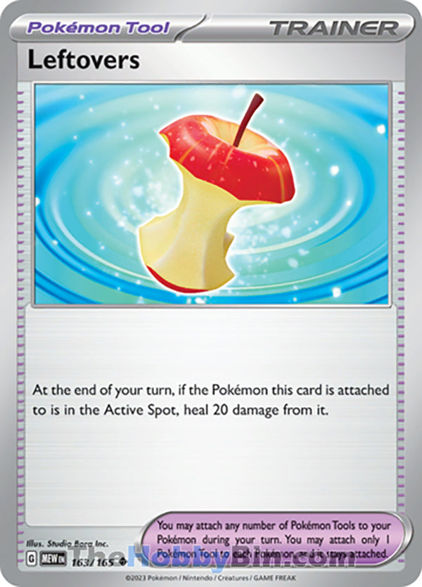 Leftovers #163/165 Uncommon - Pokemon 151 Pokemon card