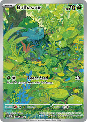 0166 Bulbasaur Illustration Rare Pokemon 151