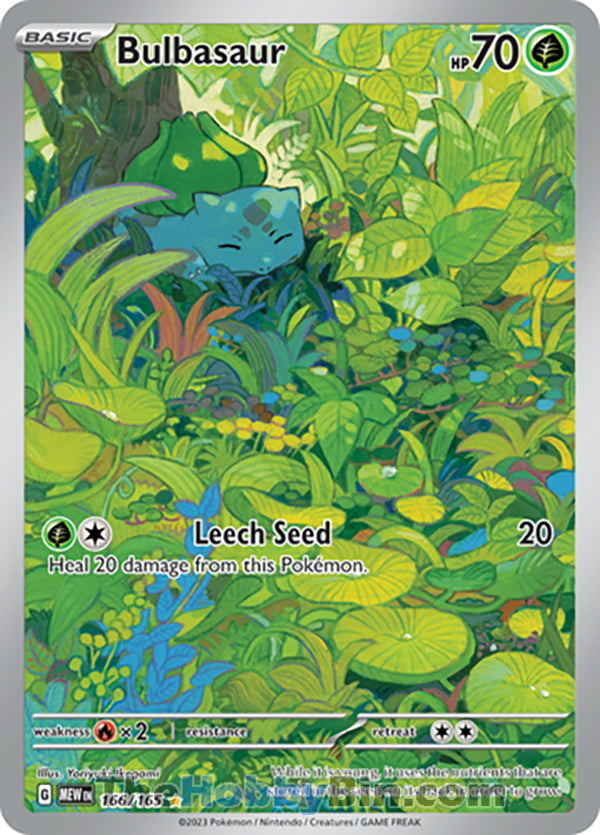 0166 Bulbasaur Illustration Rare Pokemon 151