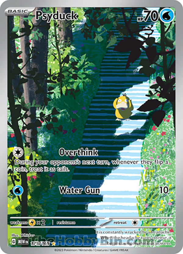 Psyduck #175/165 Illustration Rare - Pokemon 151 Pokemon card