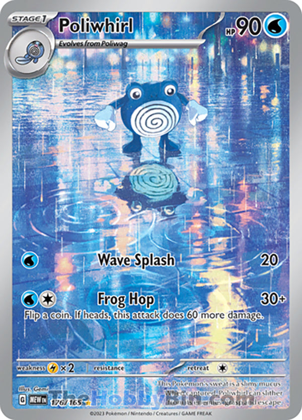 Poliwhirl Pokemon 151 Illustration Rare #176/165