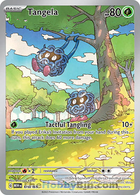 Tangela Pokemon 151 Illustration Rare #178/165