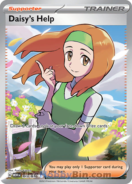 Daisy's Help Pokemon 151 Ultra Rare #195/165