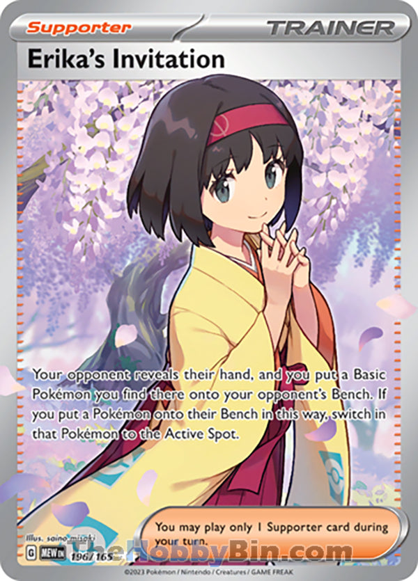 0196 Erika's Invitation Ultra Rare Pokemon 151