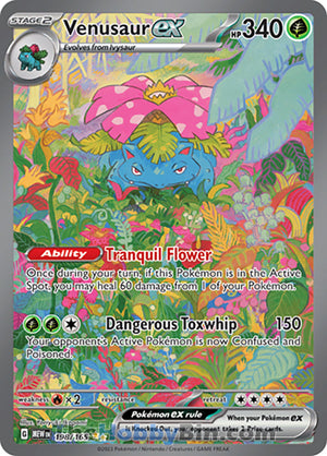 0198 Venusaur ex Special Illustration Rare Pokemon 151