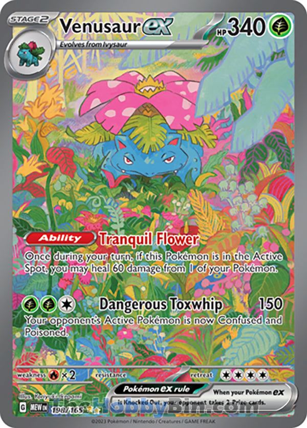 Venusaur ex Pokemon 151 Special Illustration Rare #198/165